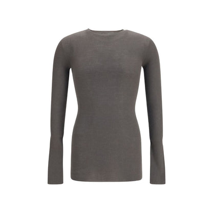 Rick Owens Gray Wool Oves Aries Sweatshirt