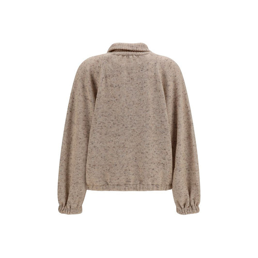 Fabiana Filippi Beige Wool Oves Aries Bomber