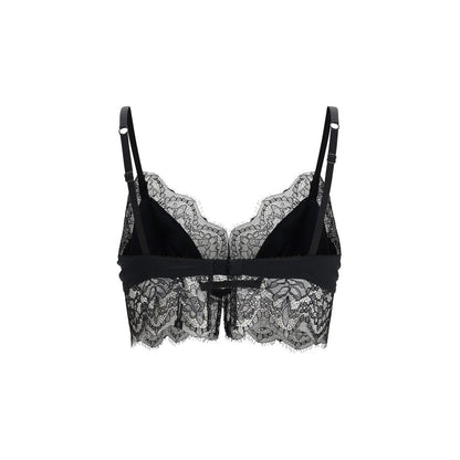 Dolce & Gabbana Black Silk Bra