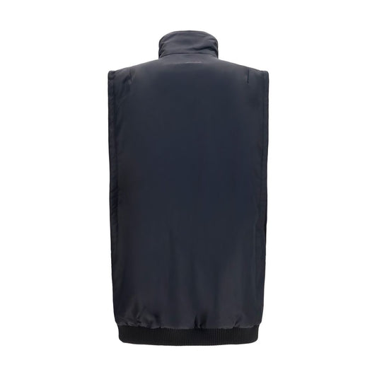 MM6 Black Polyamide Sleeveless Jacket