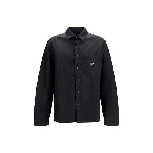 Prada Black Recycled Polyamide Dress Shirt