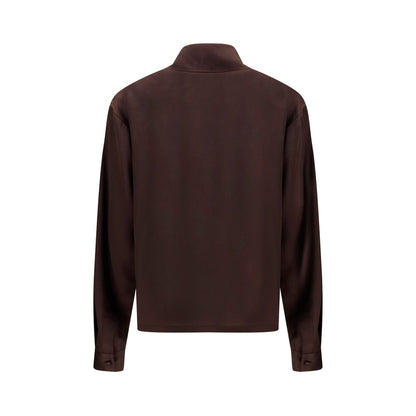 Tom Ford Brown Silk Dress Shirt