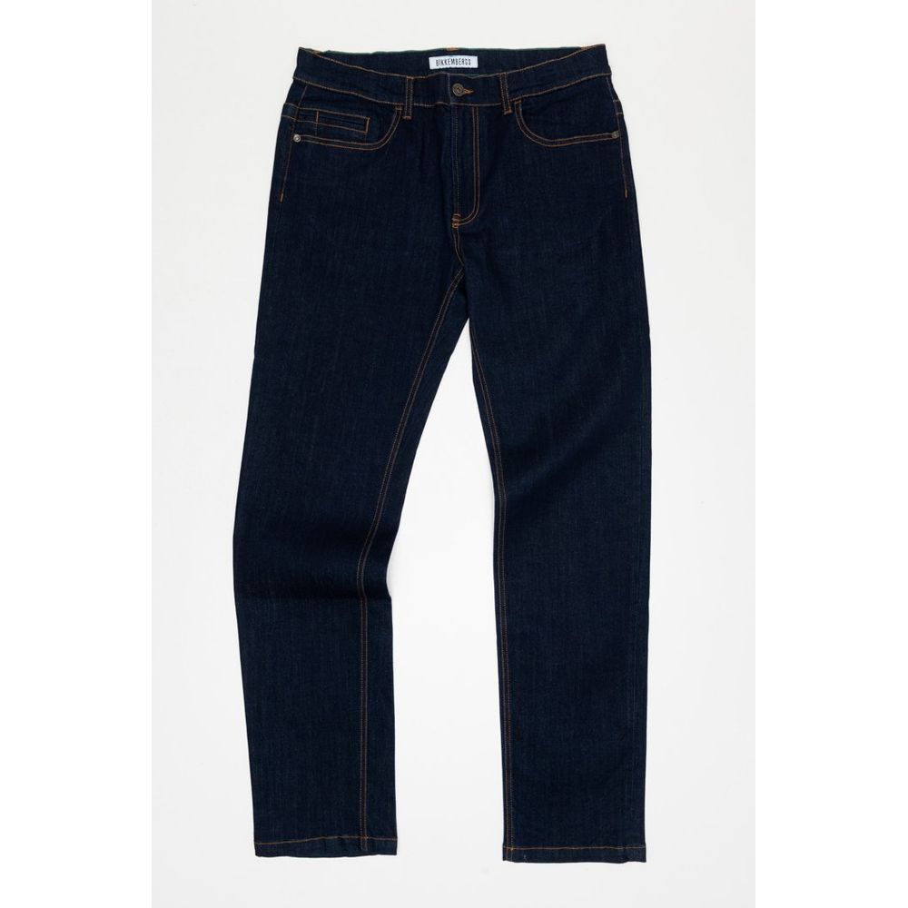 Bikkembergs Bicolor Cotton Jeans Denim