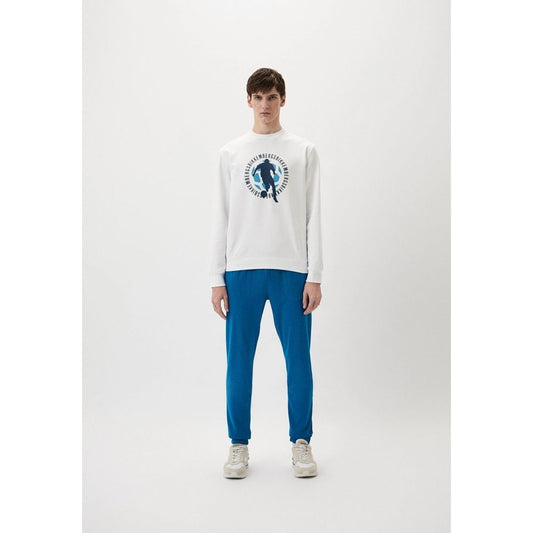 Bikkembergs Light Blue Cotton Joggers (Workout Pants)