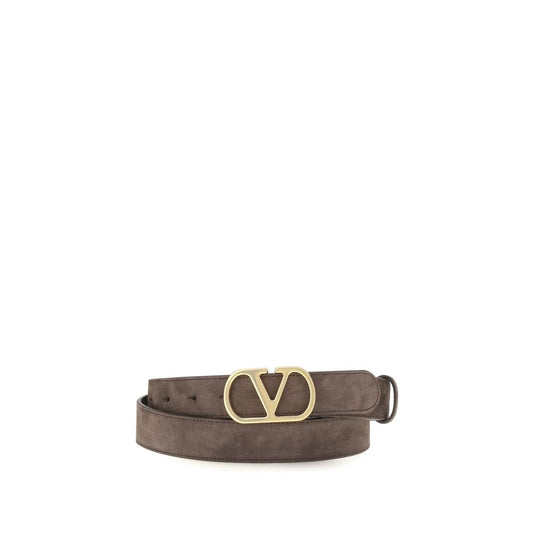 Valentino Garavani Brown Calf Leather Bos Taurus Belt