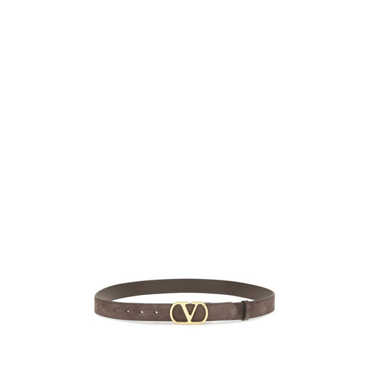 Valentino Garavani Brown Calf Leather Bos Taurus Belt