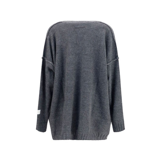 MM6 Gray Marabou Sweatshirt