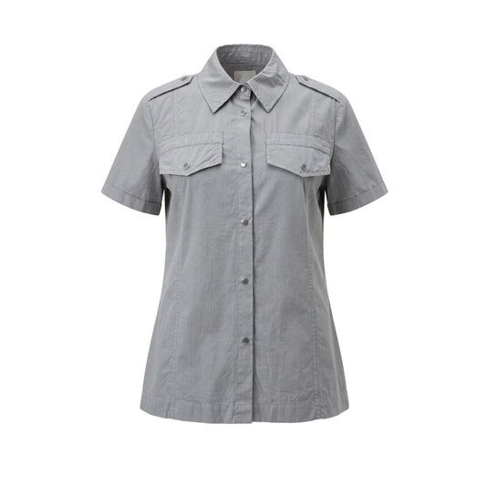 Mr&Mrs Italy Grey Cotton Women Shirt