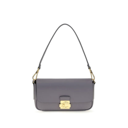 Coccinelle Blue Calf Leather Bos Taurus Shoulder Bag