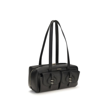 Coccinelle Black Calf Leather Bos Taurus Shoulder Bag