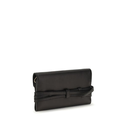 Moschino Black Goatskin Shoulder Bag