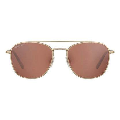 Serengeti Gold Plastic Sunglasses