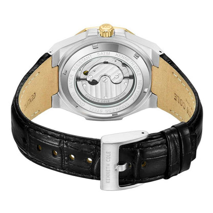 Kenneth Cole Black Leather Dress Watch