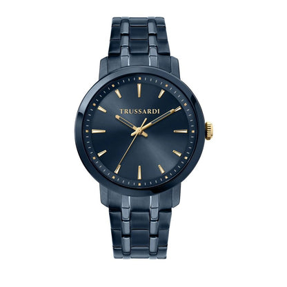 Trussardi Blue Stainless Steel Dress Watch