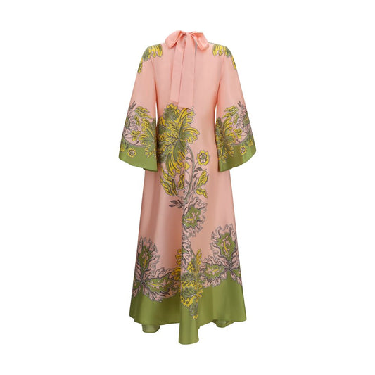 La Double J Multicolor Silk Casual Dress