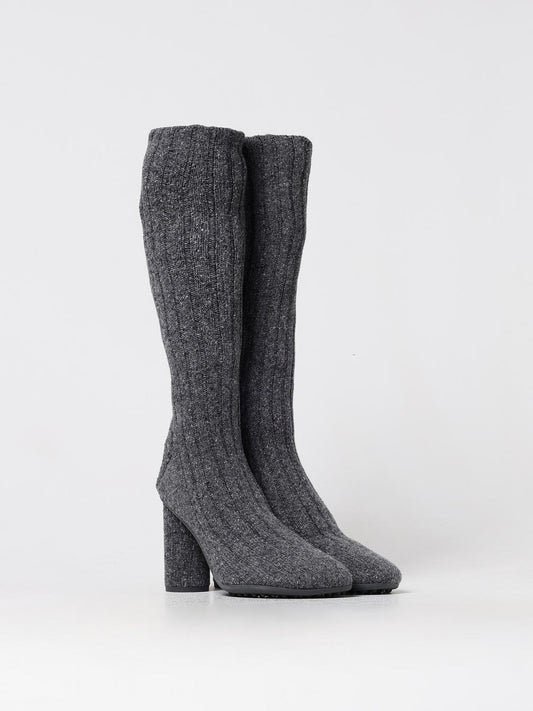 Bottega Veneta Gray Wool Over The Knee