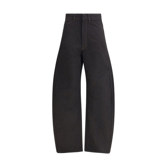 Lemaire Black Cotton Casual Pants