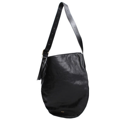 Jil Sander Black Leather Crossbody Bag