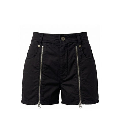 Mr&Mrs Italy Black Cotton Women Shorts