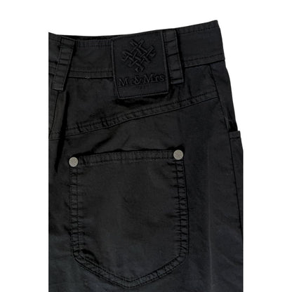 Mr&Mrs Italy Black Cotton Women Shorts