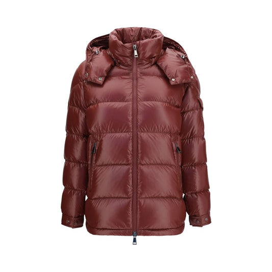 Moncler Bordeaux Goose Down Full-Length Jacket