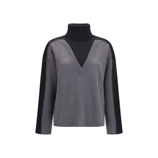 MM6 Black Wool Oves Aries Sweatshirt