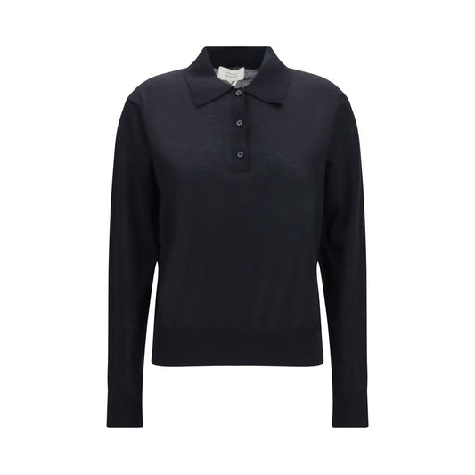 Loulou De Saison Black Cashmere Dress Shirt