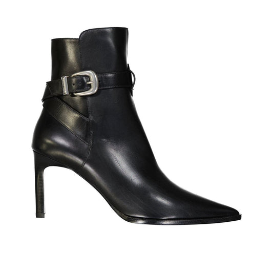 Celine Black Calfskin High Heel Boots
