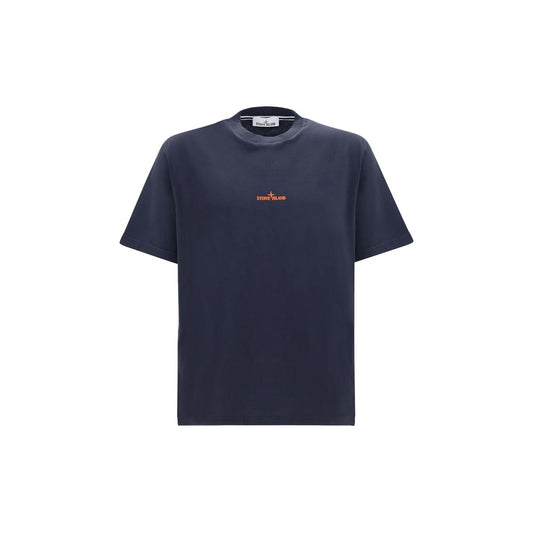 Stone Island Blue Cotton Sportswear