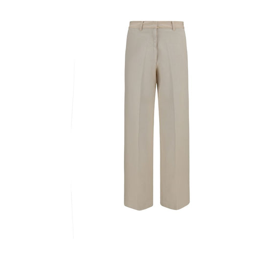 Forte_Forte Beige Cotton Chino Pants
