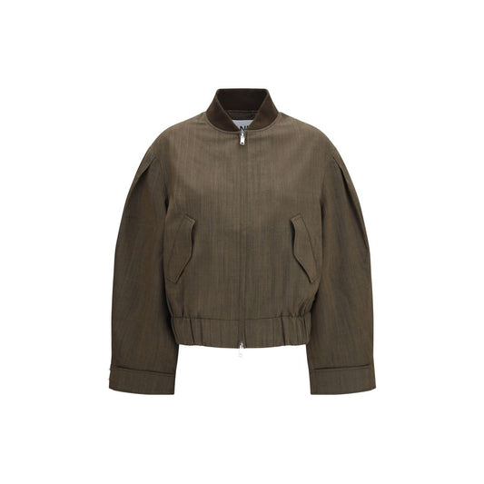 Ganni Bicolor Wool Oves Aries Bomber