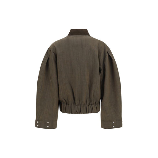 Ganni Bicolor Wool Oves Aries Bomber