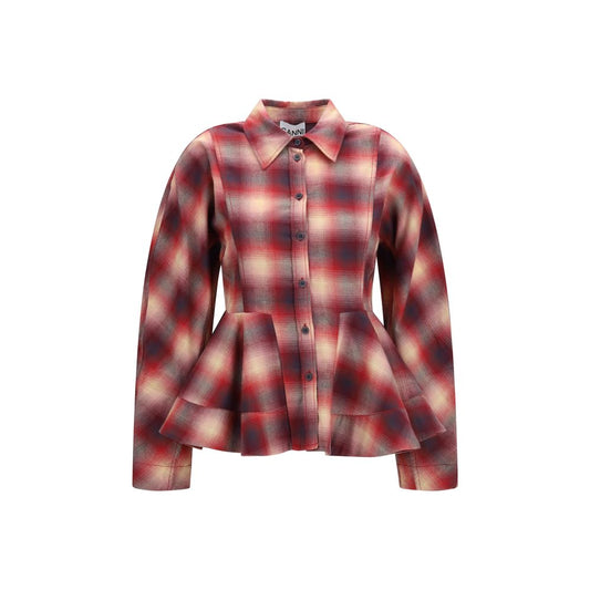 Ganni Multicolor Denim Shirt