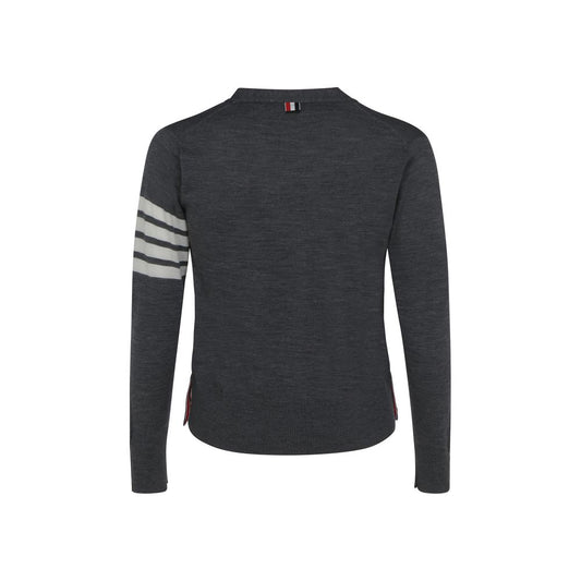 Thom Browne Gray Wool Oves Aries Cardigan