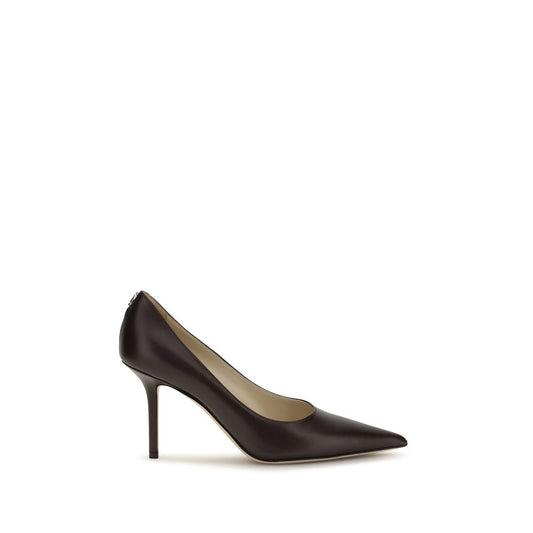 Jimmy Choo Brown Calf Leather Bos Taurus High Heel Pumps