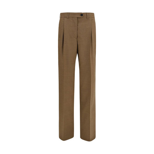 Prada Brown Wool Oves Aries Dress Pants