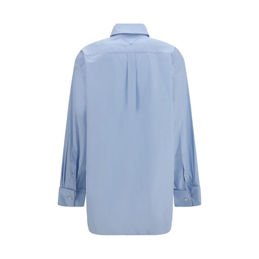 Prada Blue Cotton Shirt