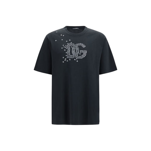 Dolce & Gabbana Black Cotton T-Shirt