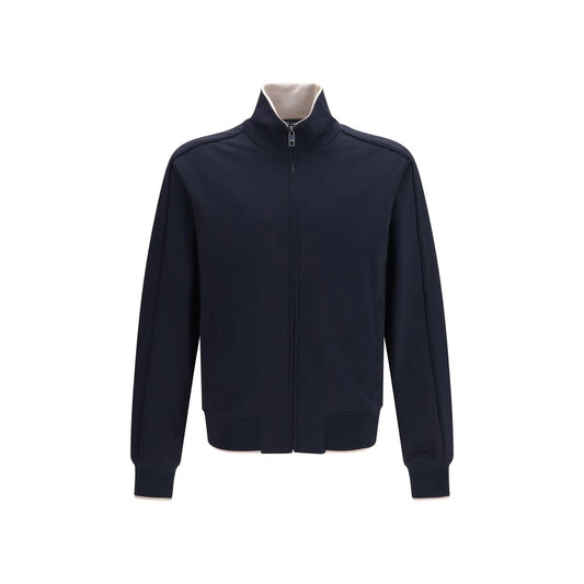 Dolce & Gabbana Blue Polyamide Full-Length Jacket