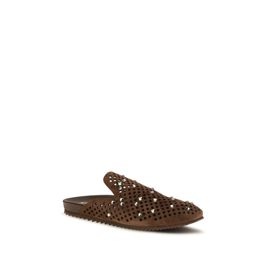Pedro García Brown Calf Leather Bos Taurus Mules