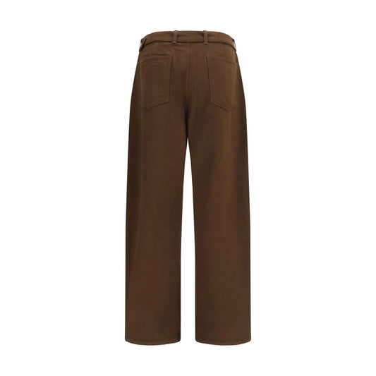 Lemaire Brown Cotton Casual Pants