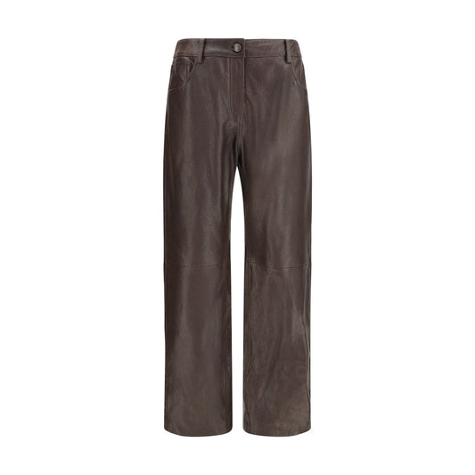 Magda Butrym Brown Leather Pants