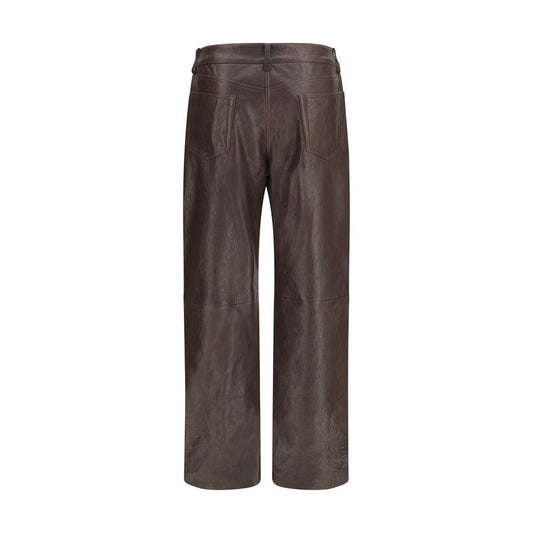 Magda Butrym Brown Leather Pants
