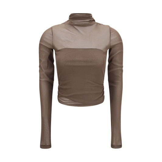 Lemaire Brown Polyamide Shirt