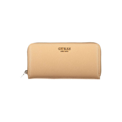 Guess Jeans Beige Polyethylene Wallet