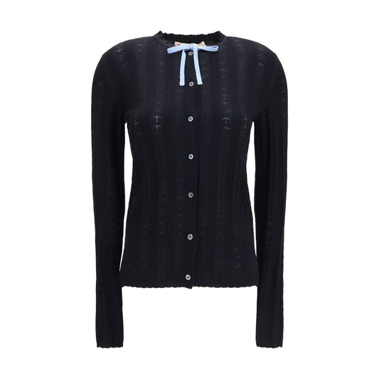 Marni Black Wool Oves Aries Cardigan