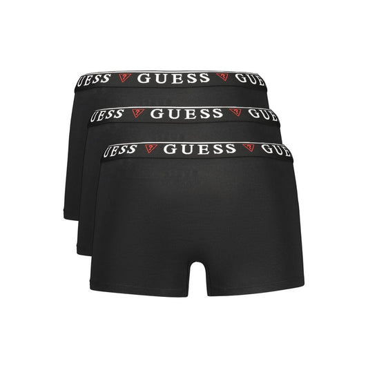 Guess Jeans Black Cotton Men Underwear