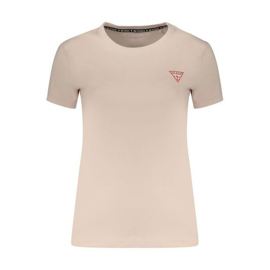 Guess Jeans Pink Cotton Womens T-Shirt