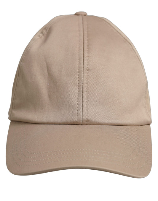Dolce & Gabbana Men Beige Cotton Stretch Baseball Capello Hat