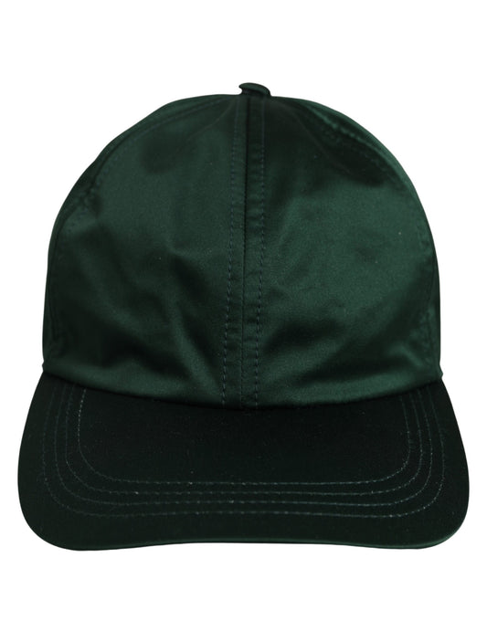 Dolce & Gabbana Men Deep Green Cotton Baseball Cap 6 Panels Hat